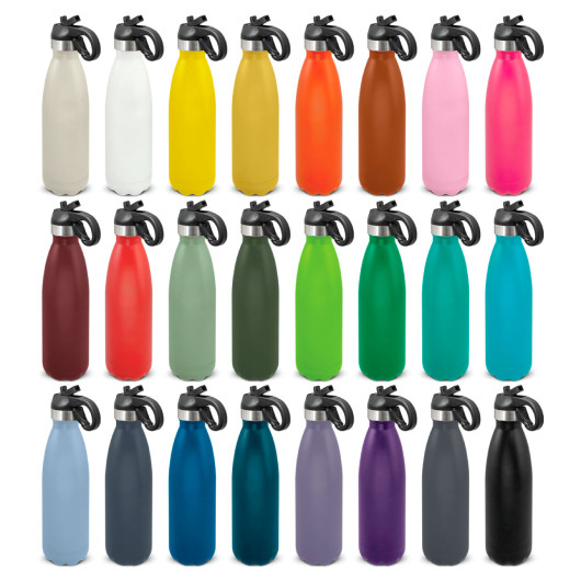 Colours Flip Lid Powder Coated Vacuum Bottles